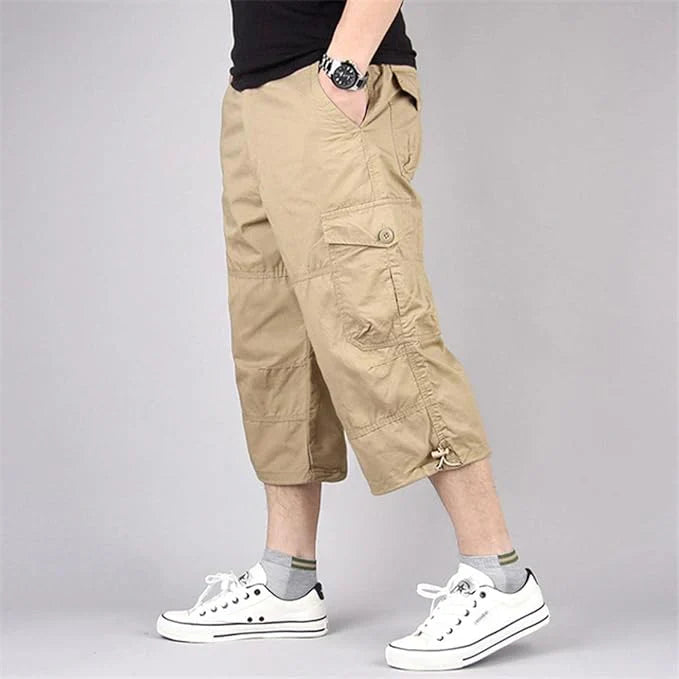 Kick – Men's 3/4 Cargo Trousers with Outdoor Comfort