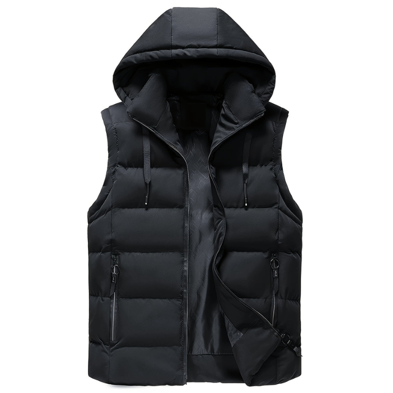Men's Bodywarmer | Winter Vest with Hood | Light & Warm Outdoor