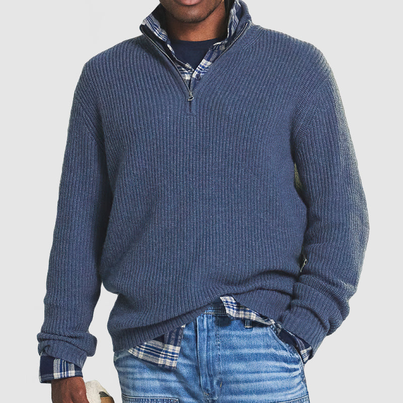 Modern half-zip jumper for men with versatile style and superior comfort | Joep