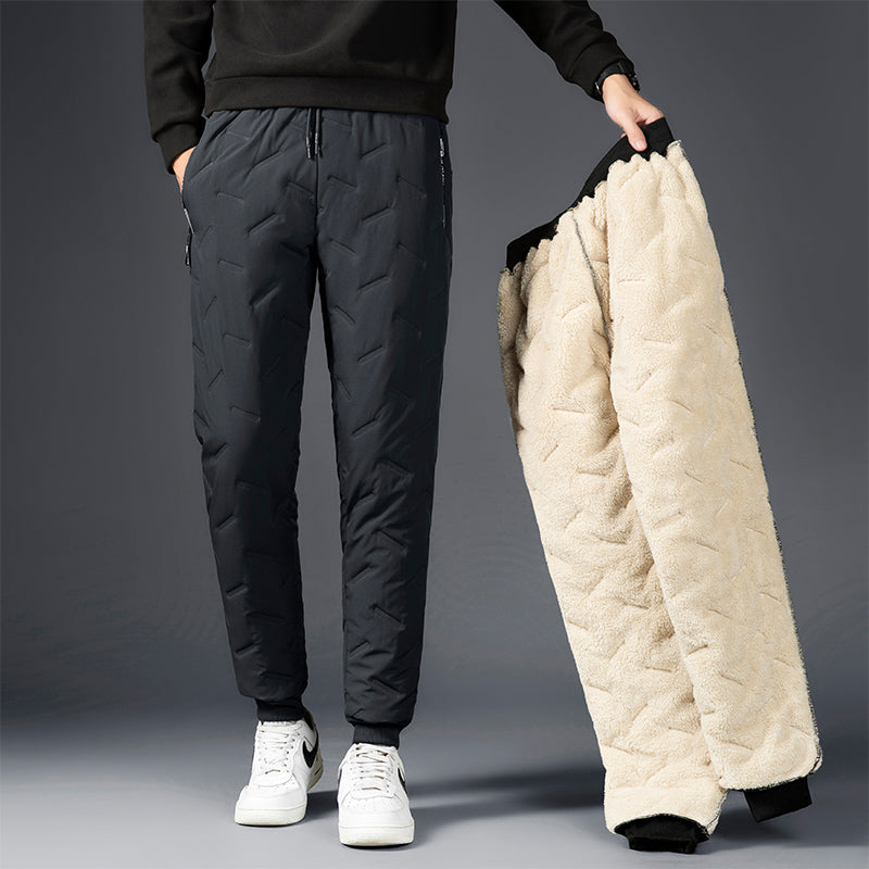 Thick lambswool winter joggers for men for warmth and comfort | Wesley