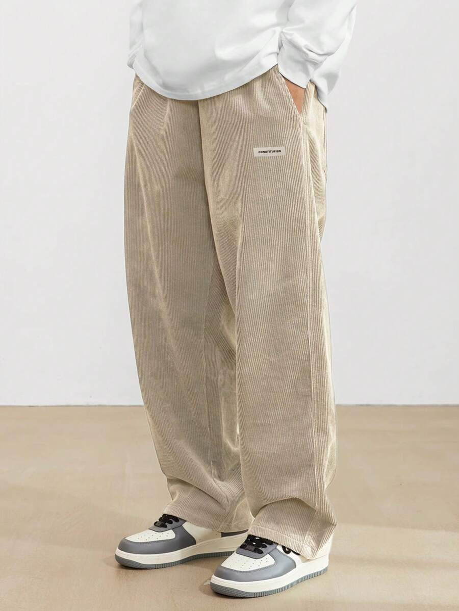 Men's Corduroy Trousers | Loose-Fit & Straight Leg | Casual & Comfortable | Timeless Style