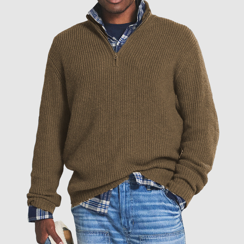 Modern half-zip jumper for men with versatile style and superior comfort | Joep