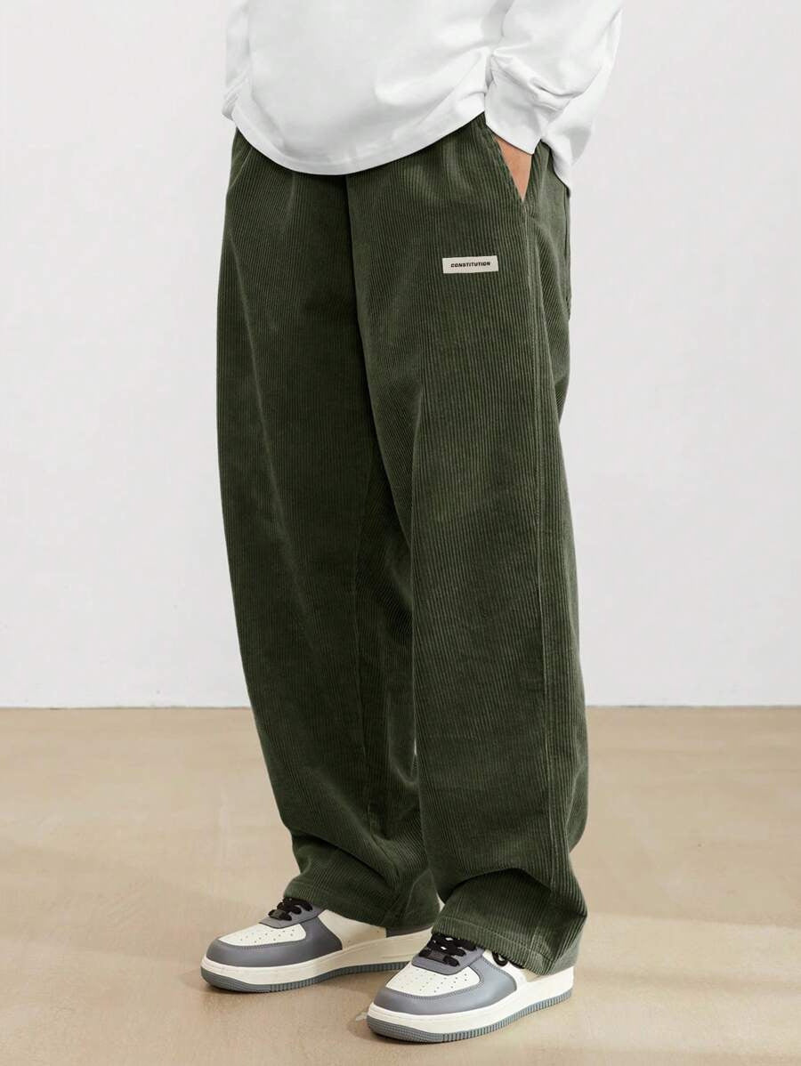 Men's Corduroy Trousers | Loose-Fit & Straight Leg | Casual & Comfortable | Timeless Style