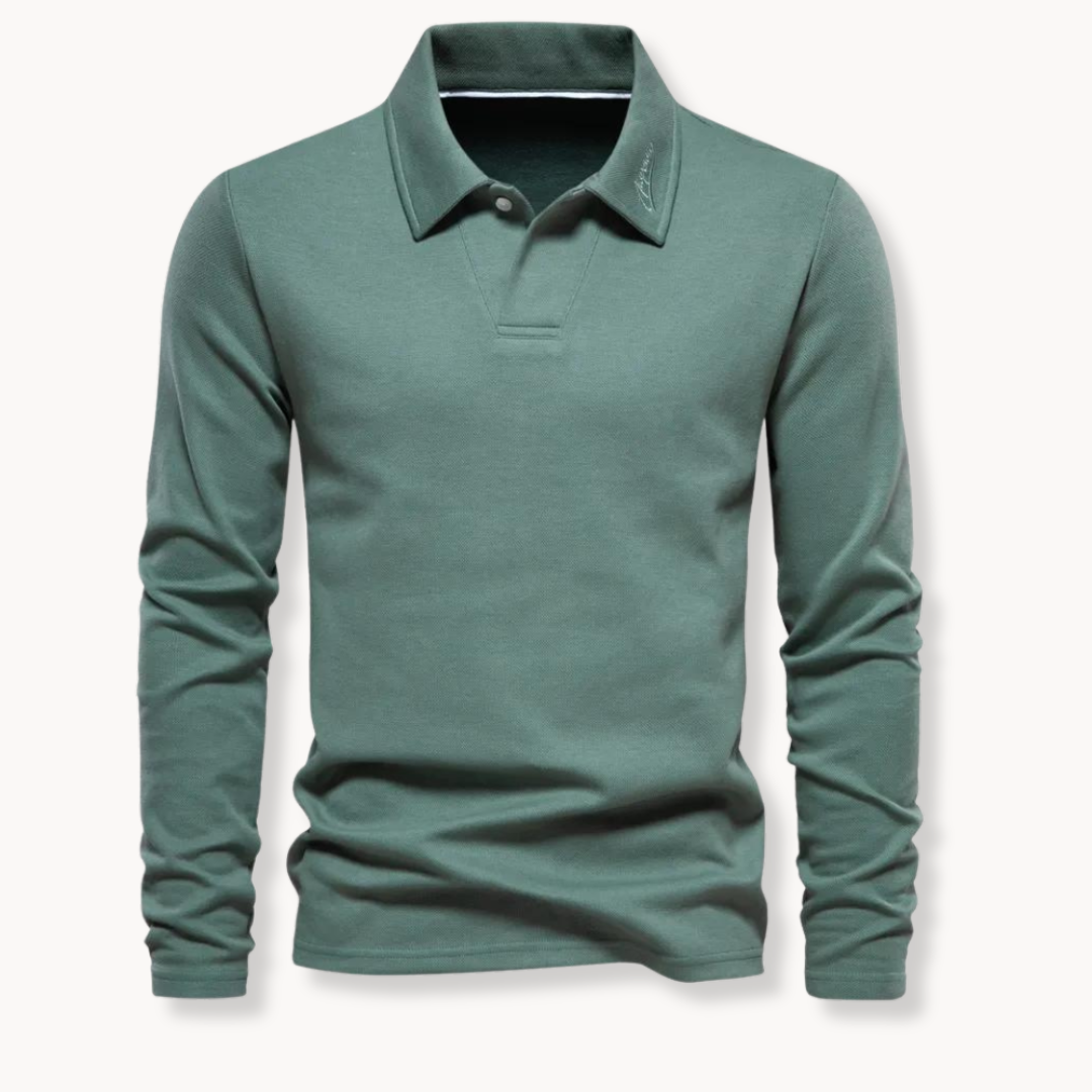 Men's Polo | Long Sleeve T-Shirt | Timeless Comfort & Elegant Style