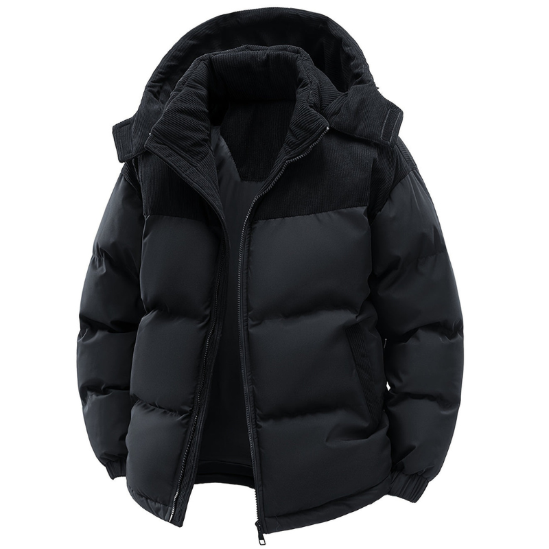 Men's Winter Jacket | Padded Jacket with Hood | Warm & Windproof