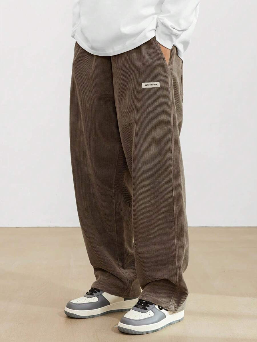Men's Corduroy Trousers | Loose-Fit & Straight Leg | Casual & Comfortable | Timeless Style