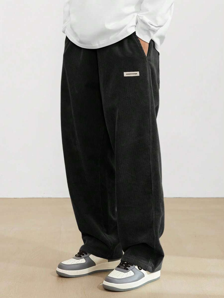Men's Corduroy Trousers | Loose-Fit & Straight Leg | Casual & Comfortable | Timeless Style