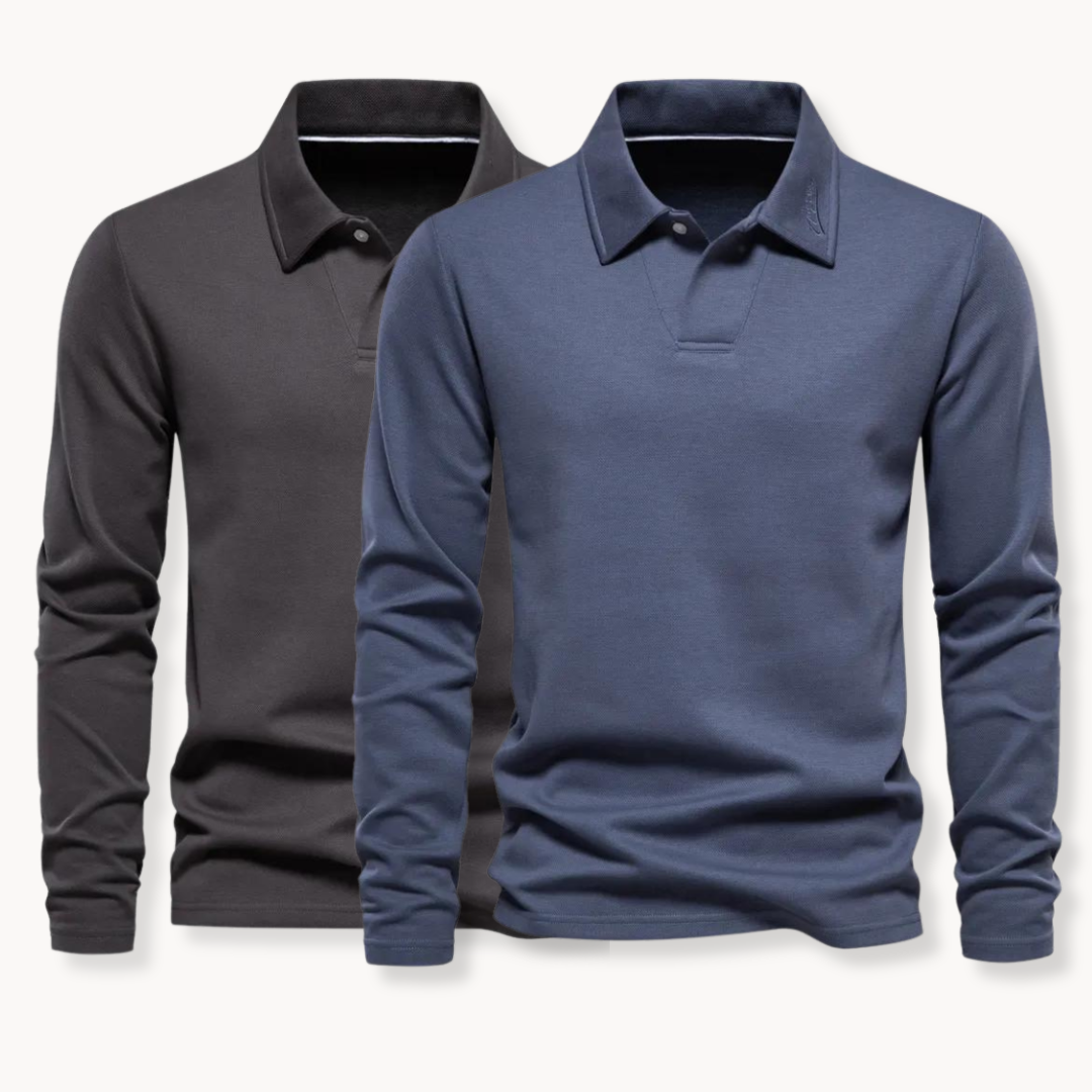 Men's Polo | Long Sleeve T-Shirt | Timeless Comfort & Elegant Style