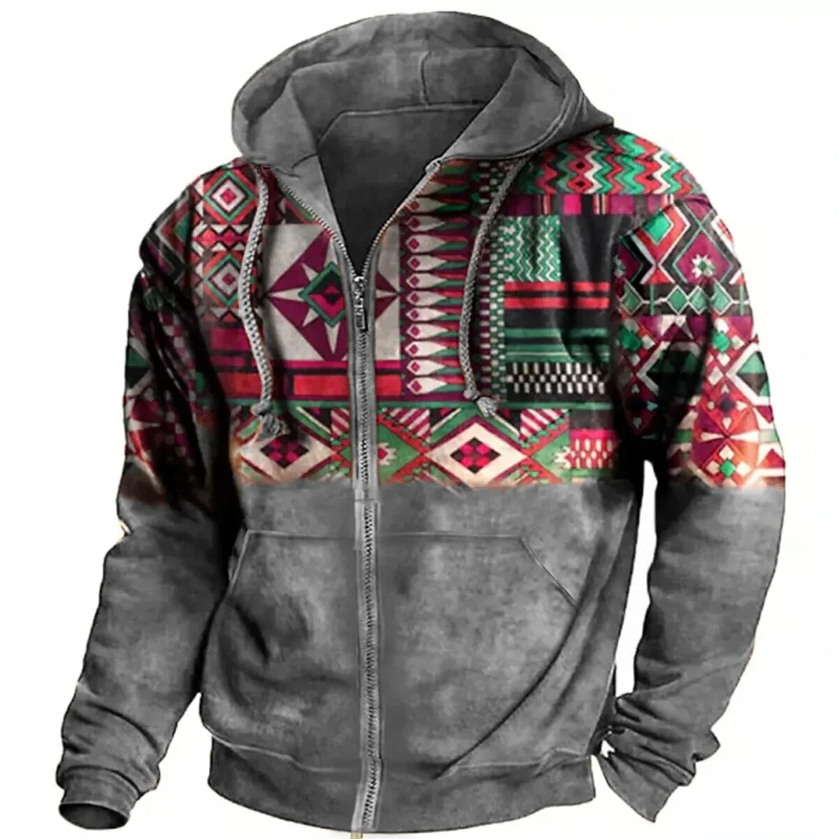 Men's Winter Jacket | Zip Hoodie | Unique Design & Casual Comfort