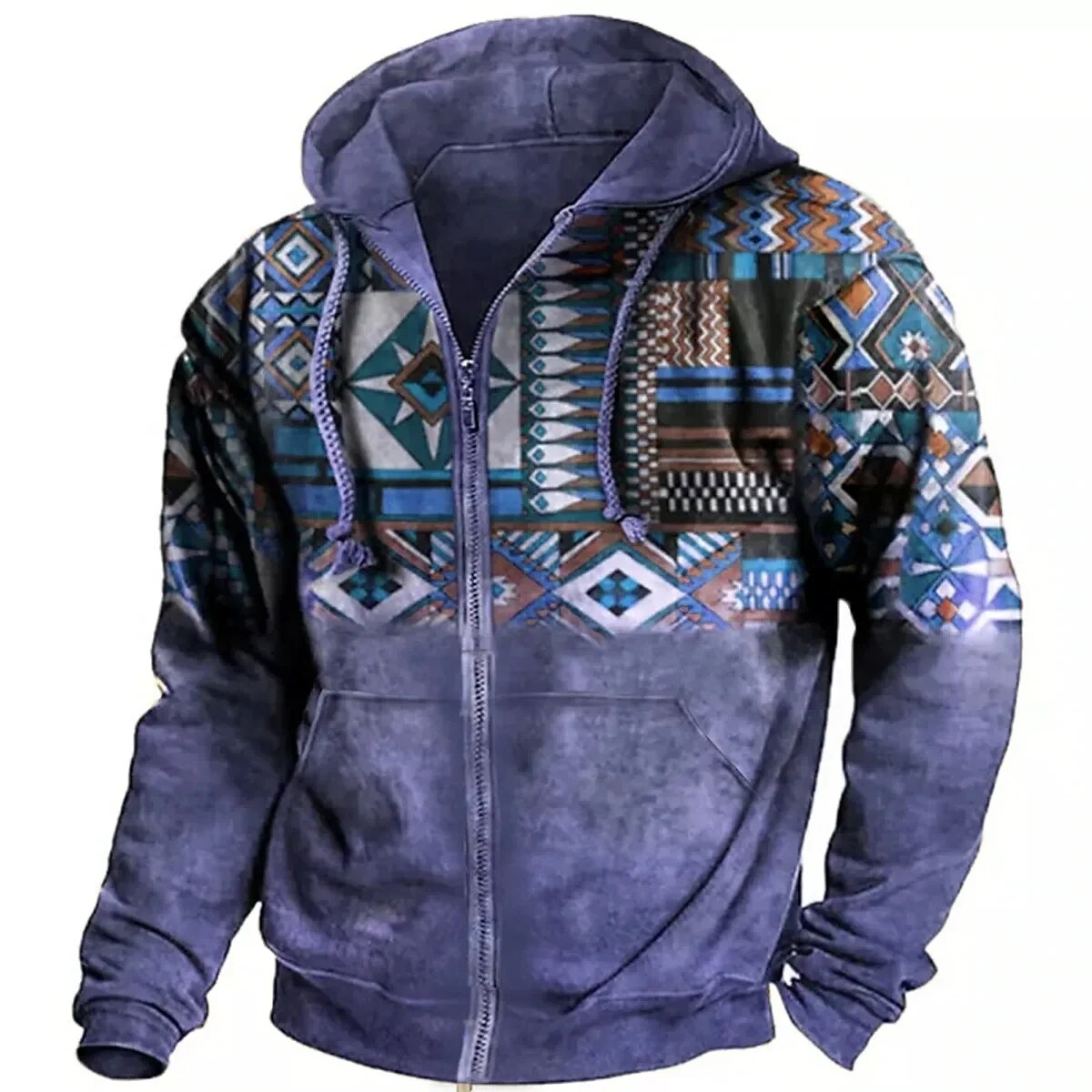 Men's Winter Jacket | Zip Hoodie | Unique Design & Casual Comfort