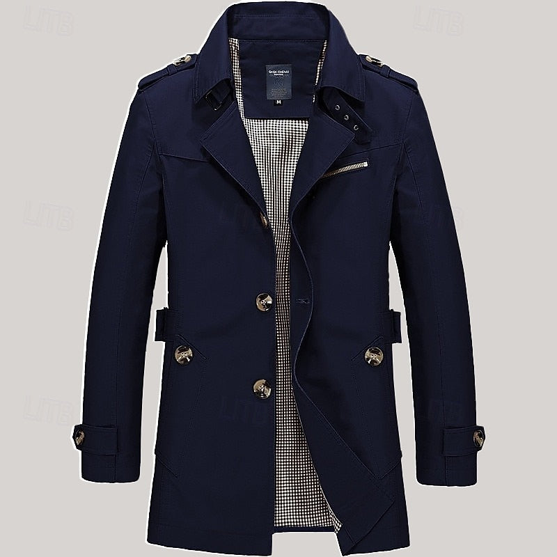 Caleb | Custom-Fit Single-Breasted Trench Coat