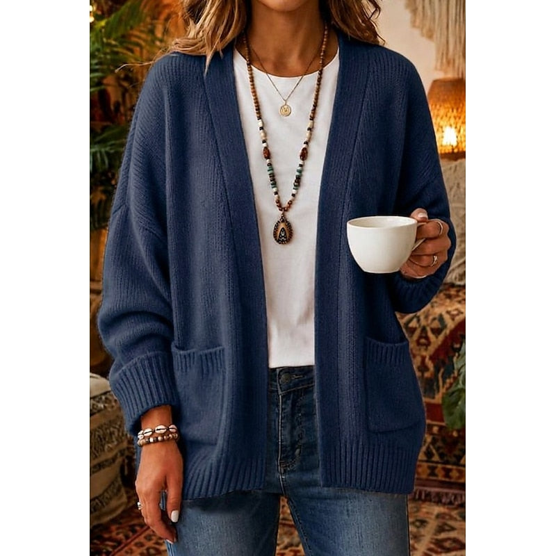 Edith | Cozy Open-Front Cardigan