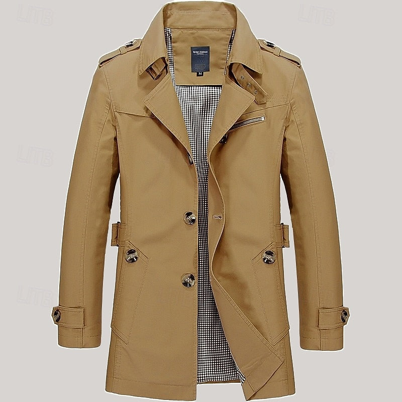 Caleb | Custom-Fit Single-Breasted Trench Coat