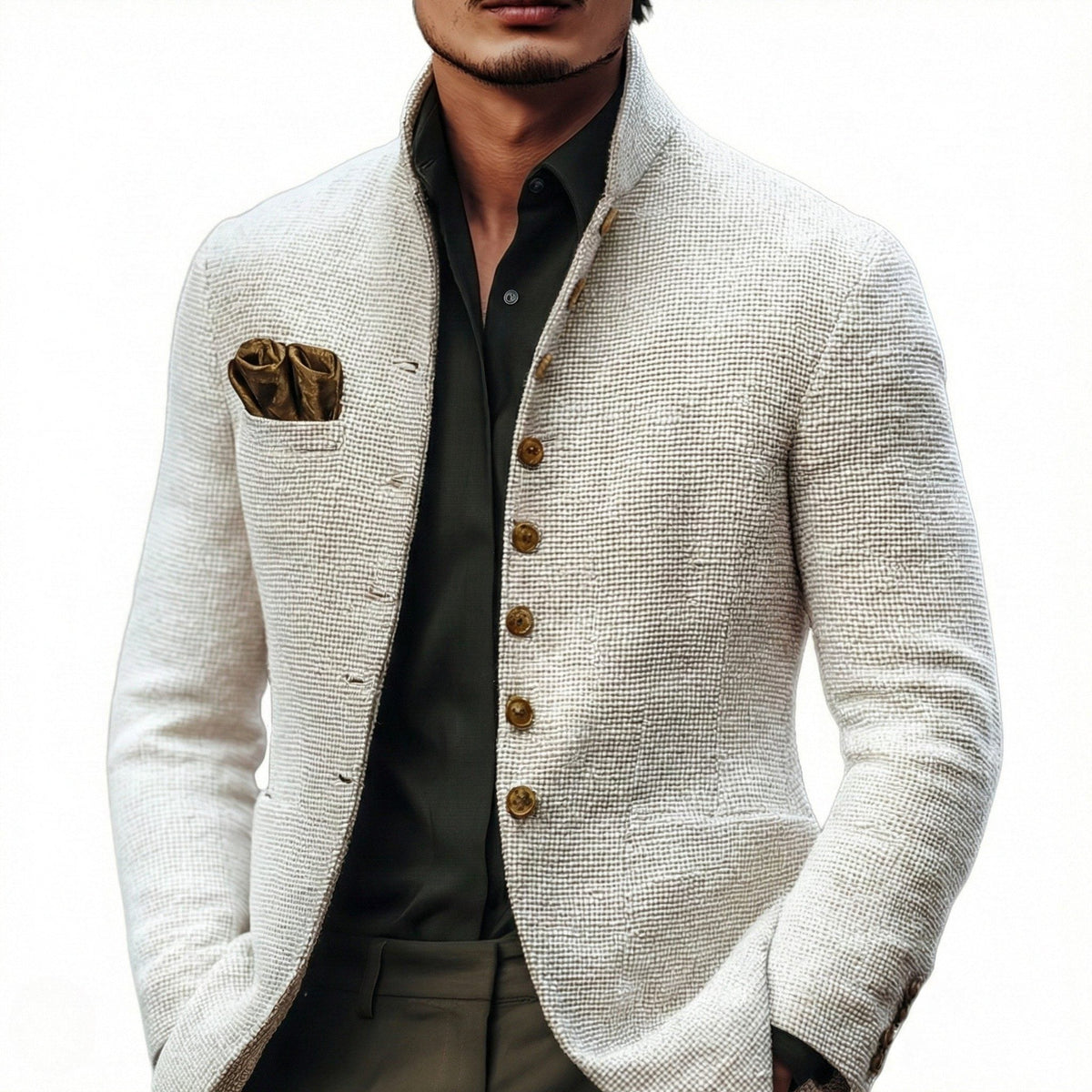 Men's Button-Up Knitted Cardigan