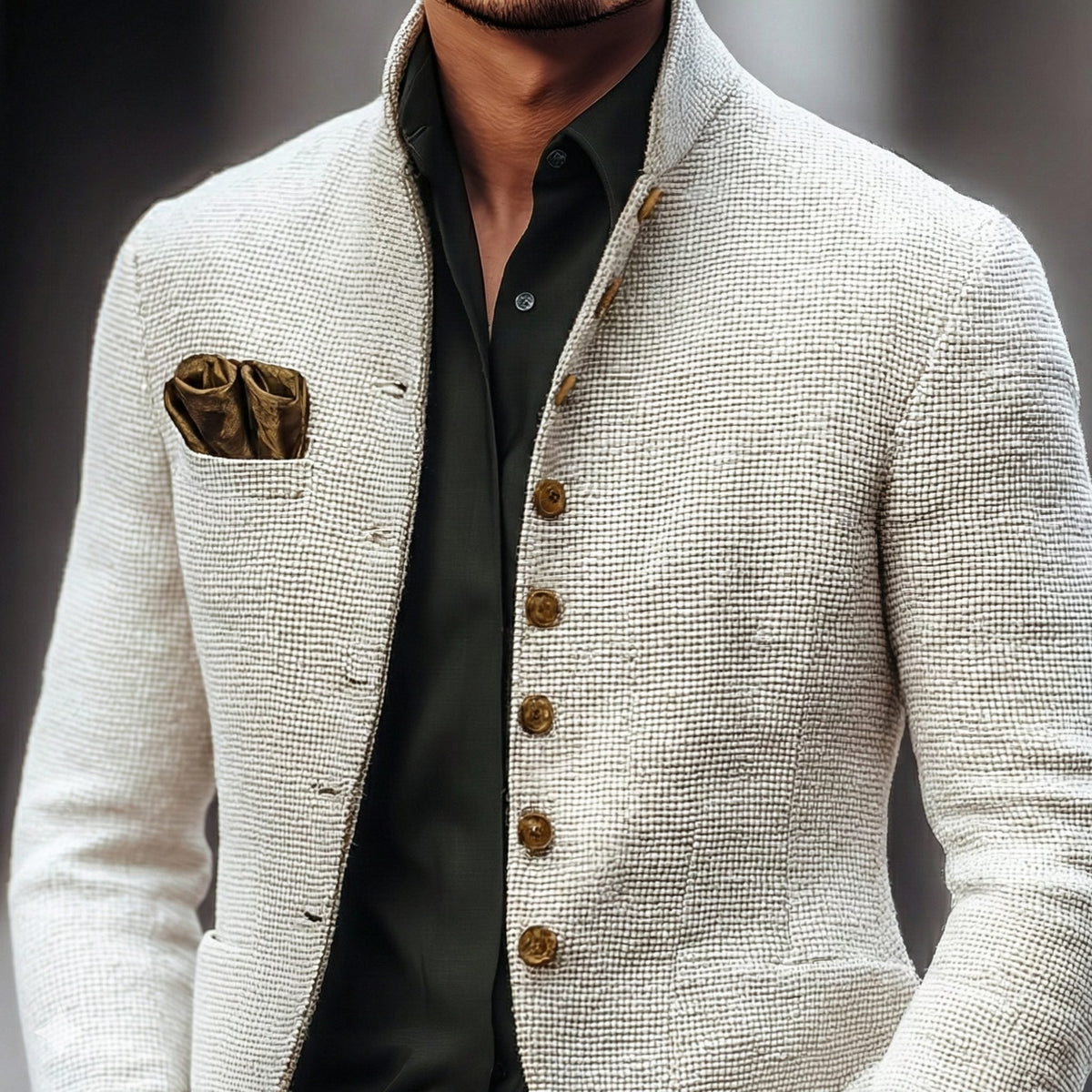 Men's Button-Up Knitted Cardigan
