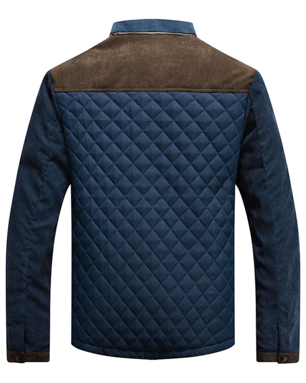 Men's Padded Hybrid Jacket with Denim Sleeves
