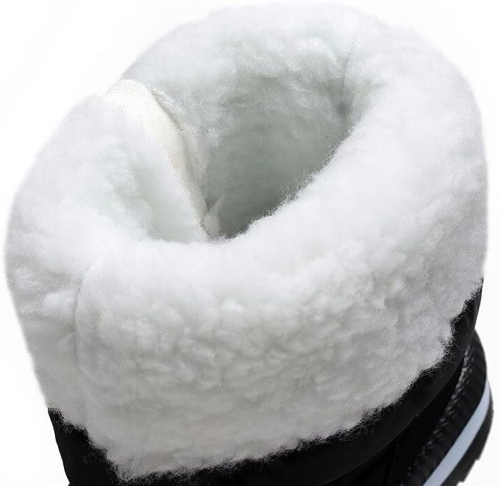 Women's Quilted Snow Boots with Zipper Closure