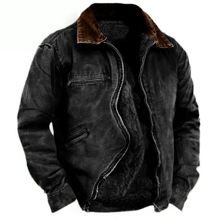 Men's Fleece-Collared Padded Jacket