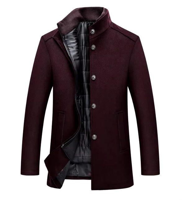Men's Long Sleeve Padded Winter Jacket