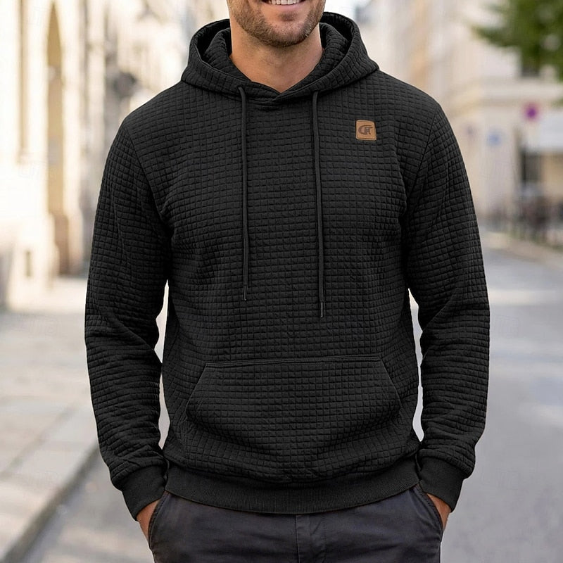 Merrick | Textured Hooded Sweatshirt