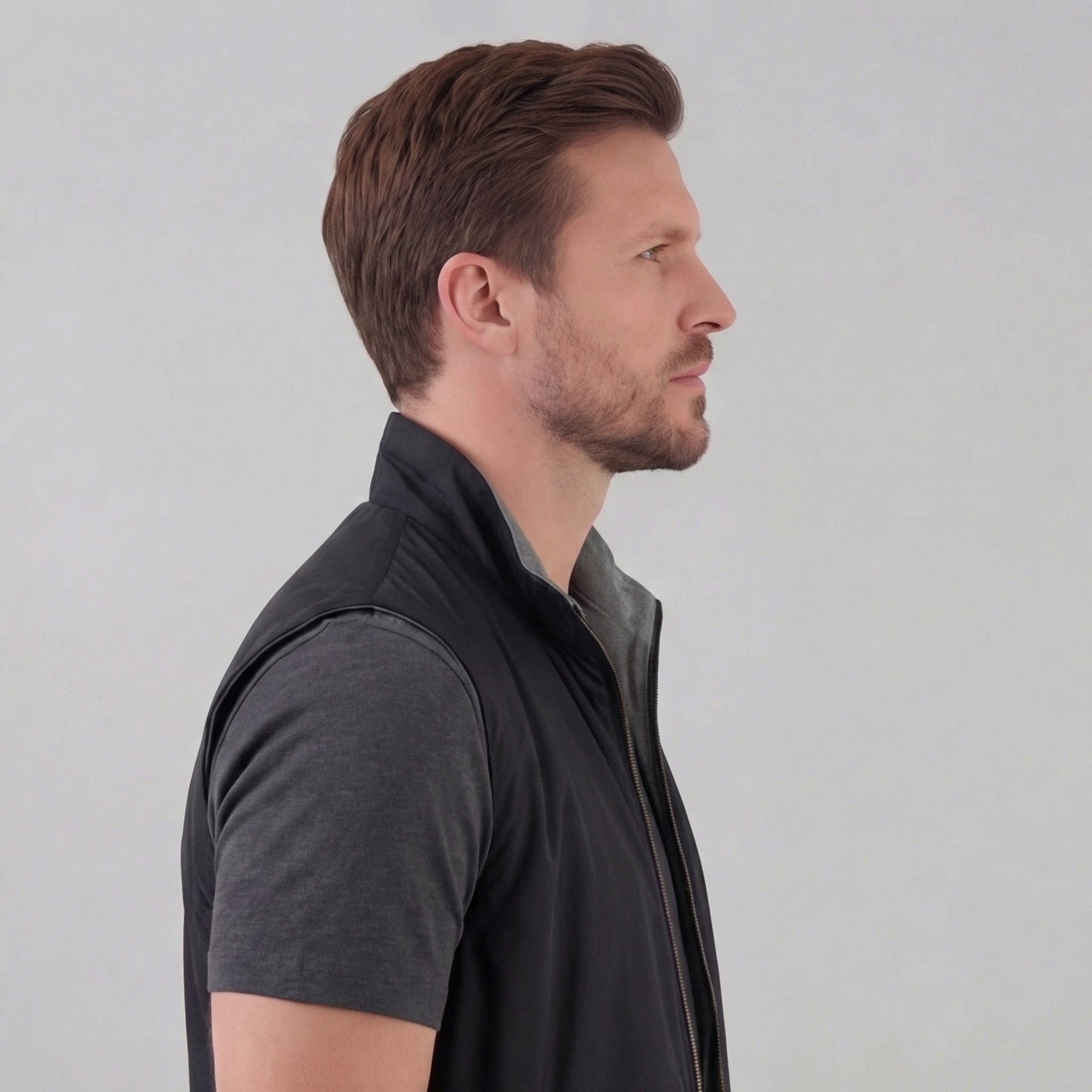 Gilet Heren Mouwloos Tailored Fit Lichte Isolatie