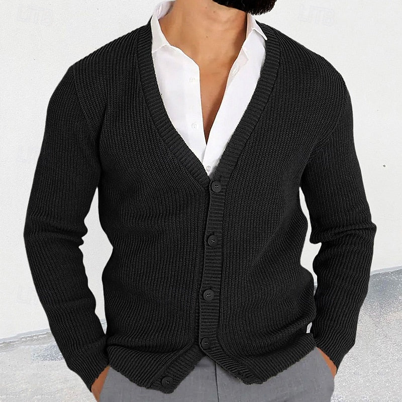 Theodric | Elegant Button-Up Cardigan