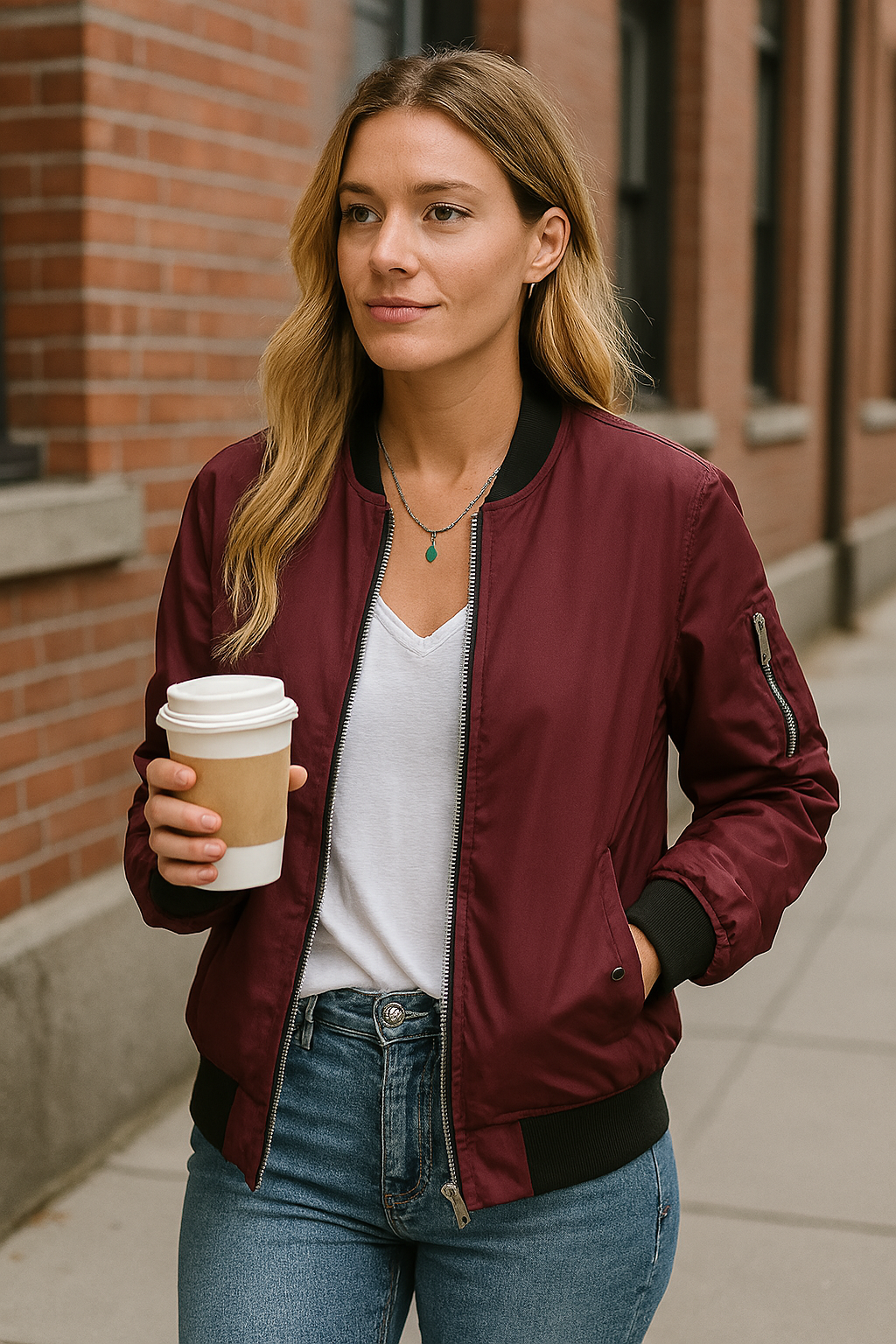 Lyra – Women's bomber jacket with trendy look