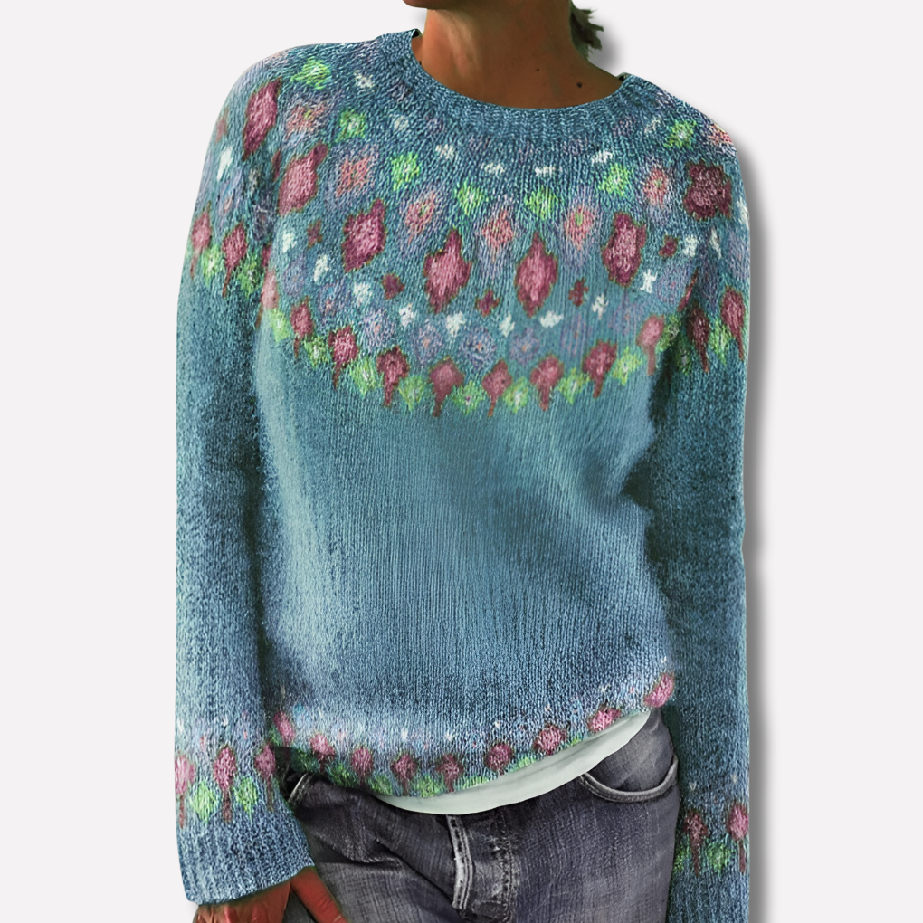 Women's Patterned Wool Sweater