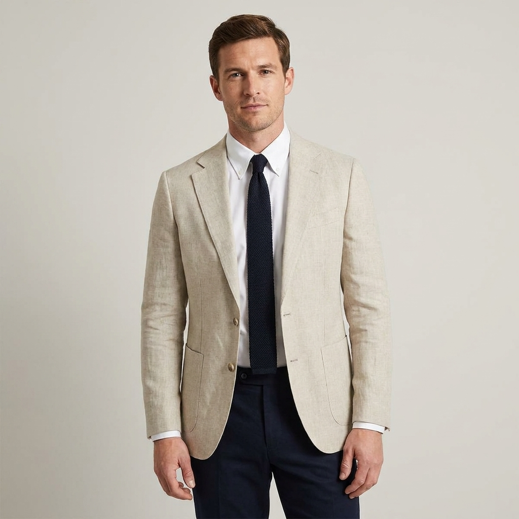 Heren Blazer Lichtkleurig Tailored