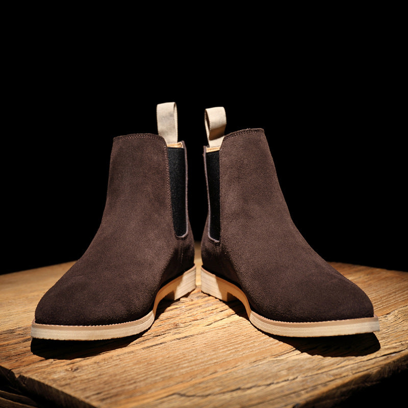 Men's Suede Chelsea Boots