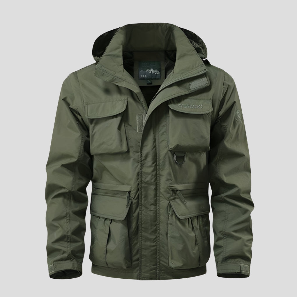 Men's Jacket with Waterproof Outer Layer for Comfort and Functionality