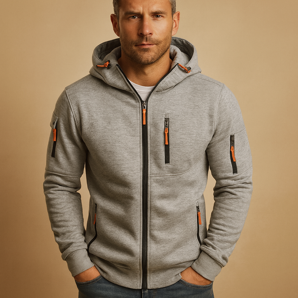 Men's Zip Hoodie | Comfortable and Versatile