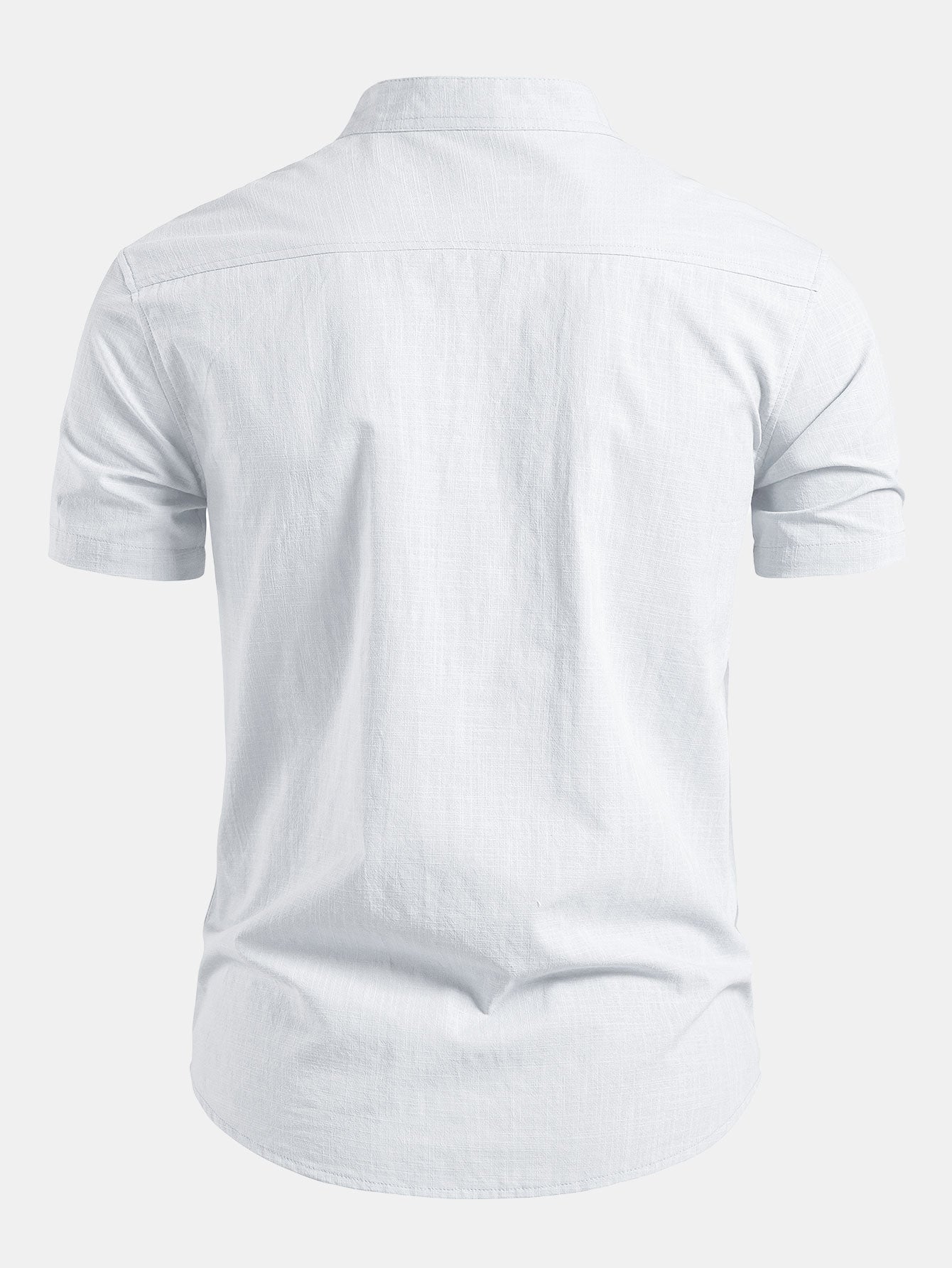 Men's Linen Short Sleeve Shirt Slim Fit