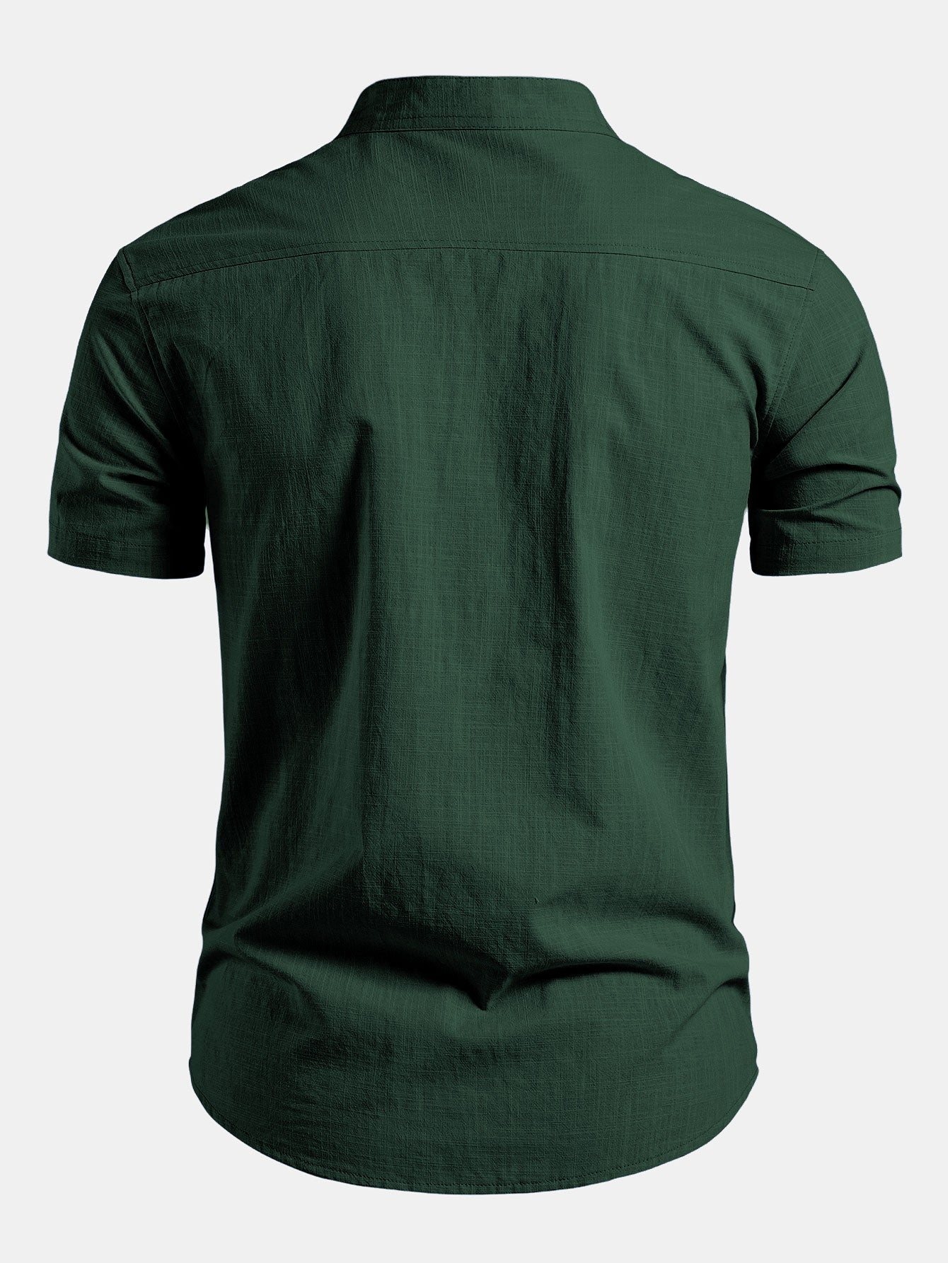 Men's Linen Short Sleeve Shirt Slim Fit