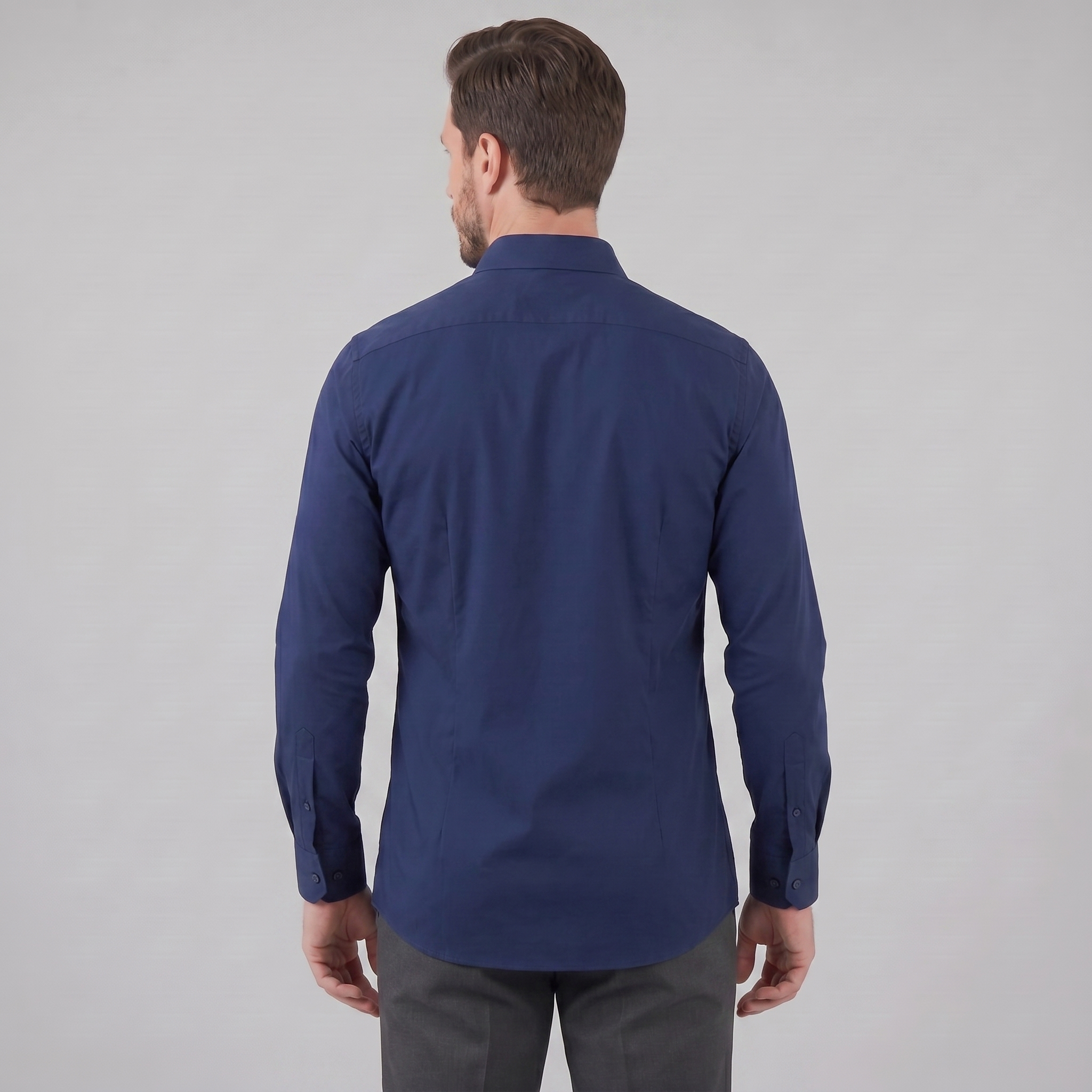 Heren Overhemd Slim Fit Lange Mouwen