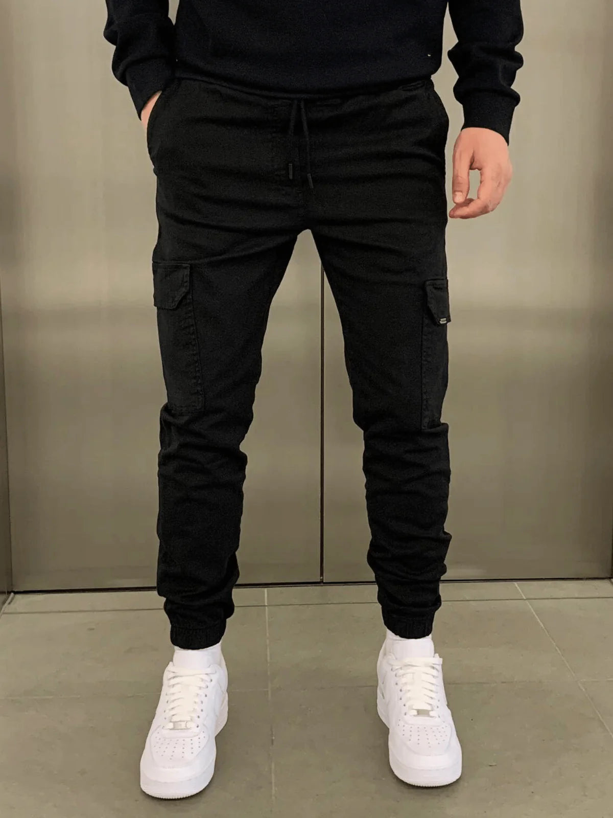 Men's Slim Fit Cargo Jogging Trousers