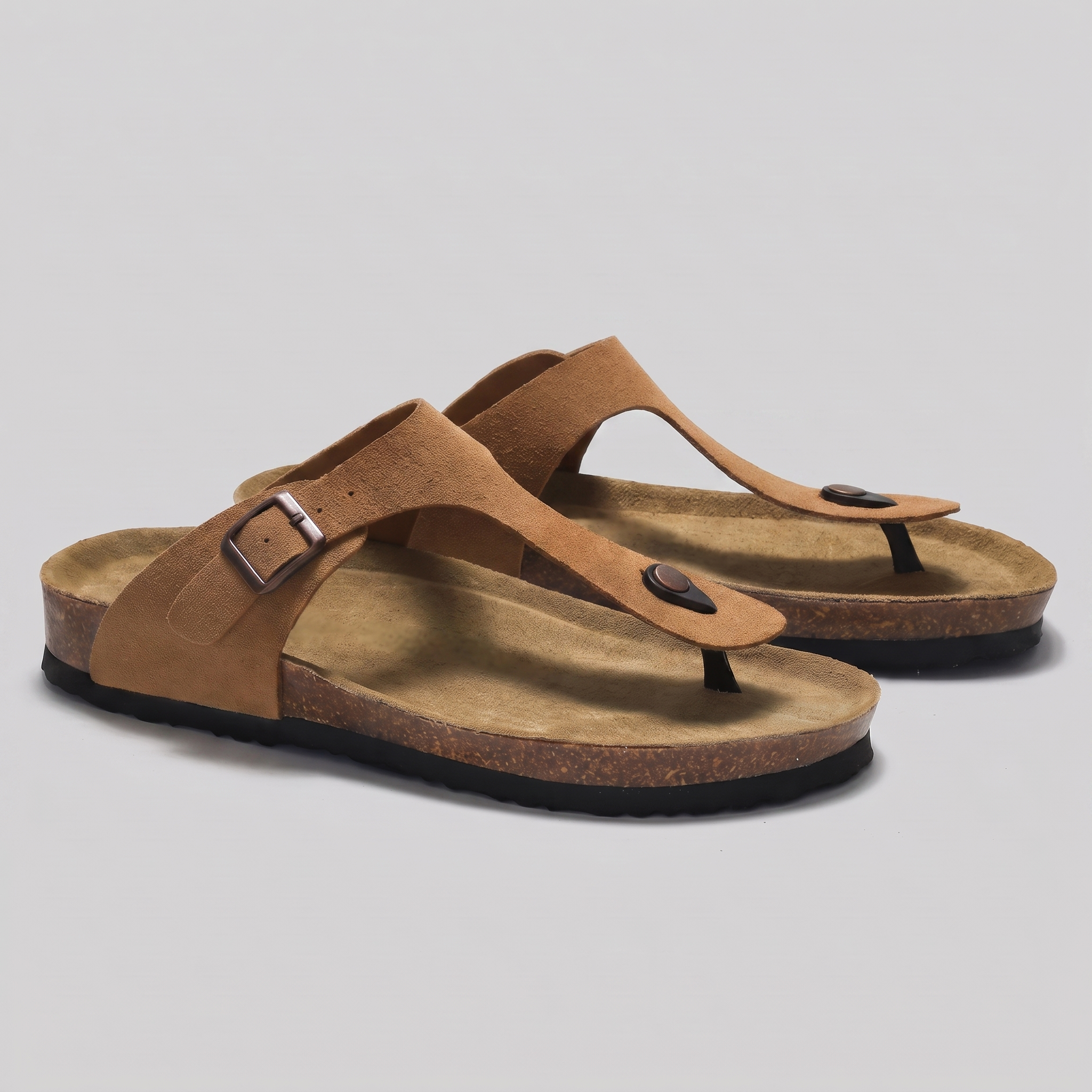 Heren Slippers Met Gesp