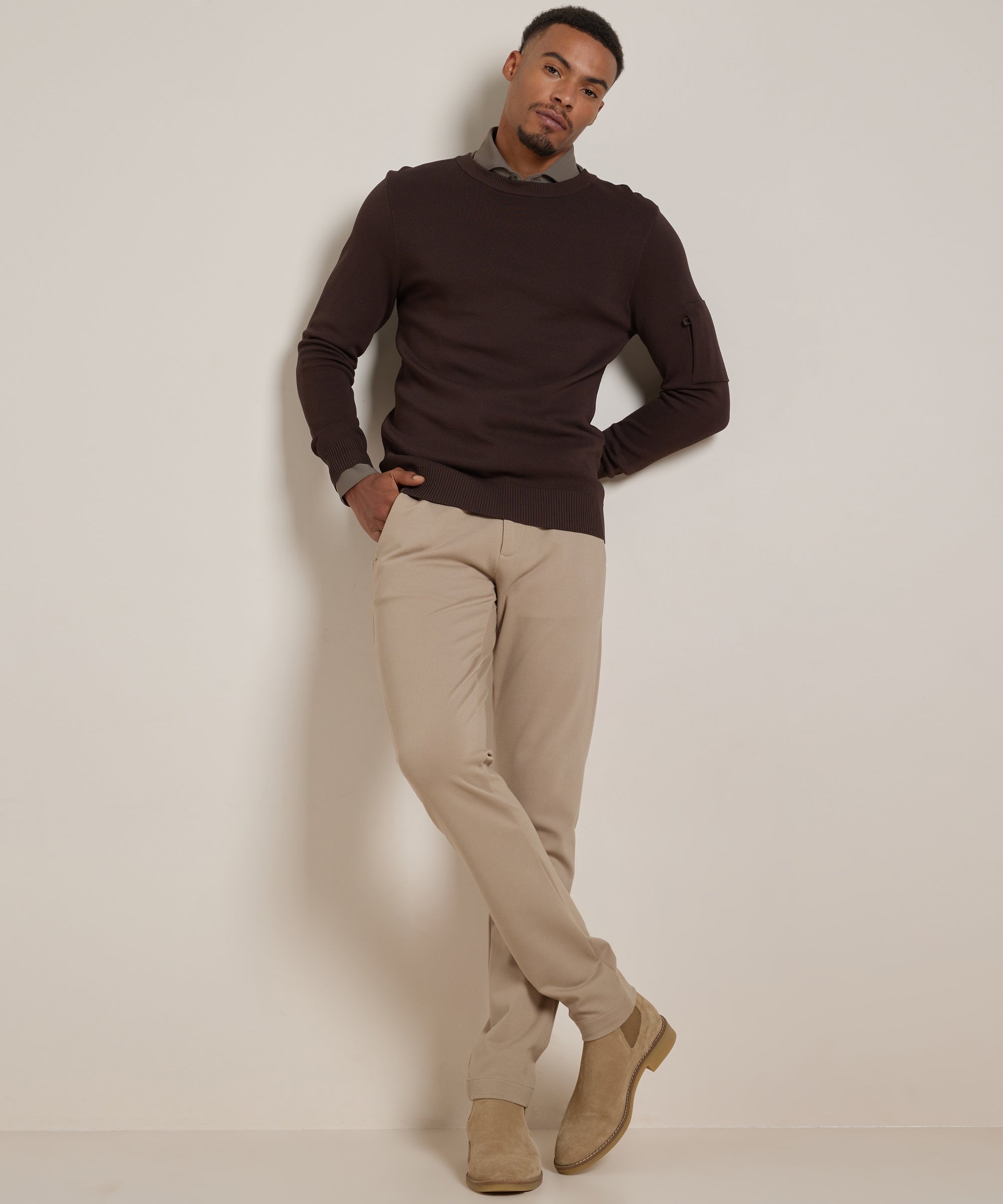 Heren Smart Casual Stretch Overhemd