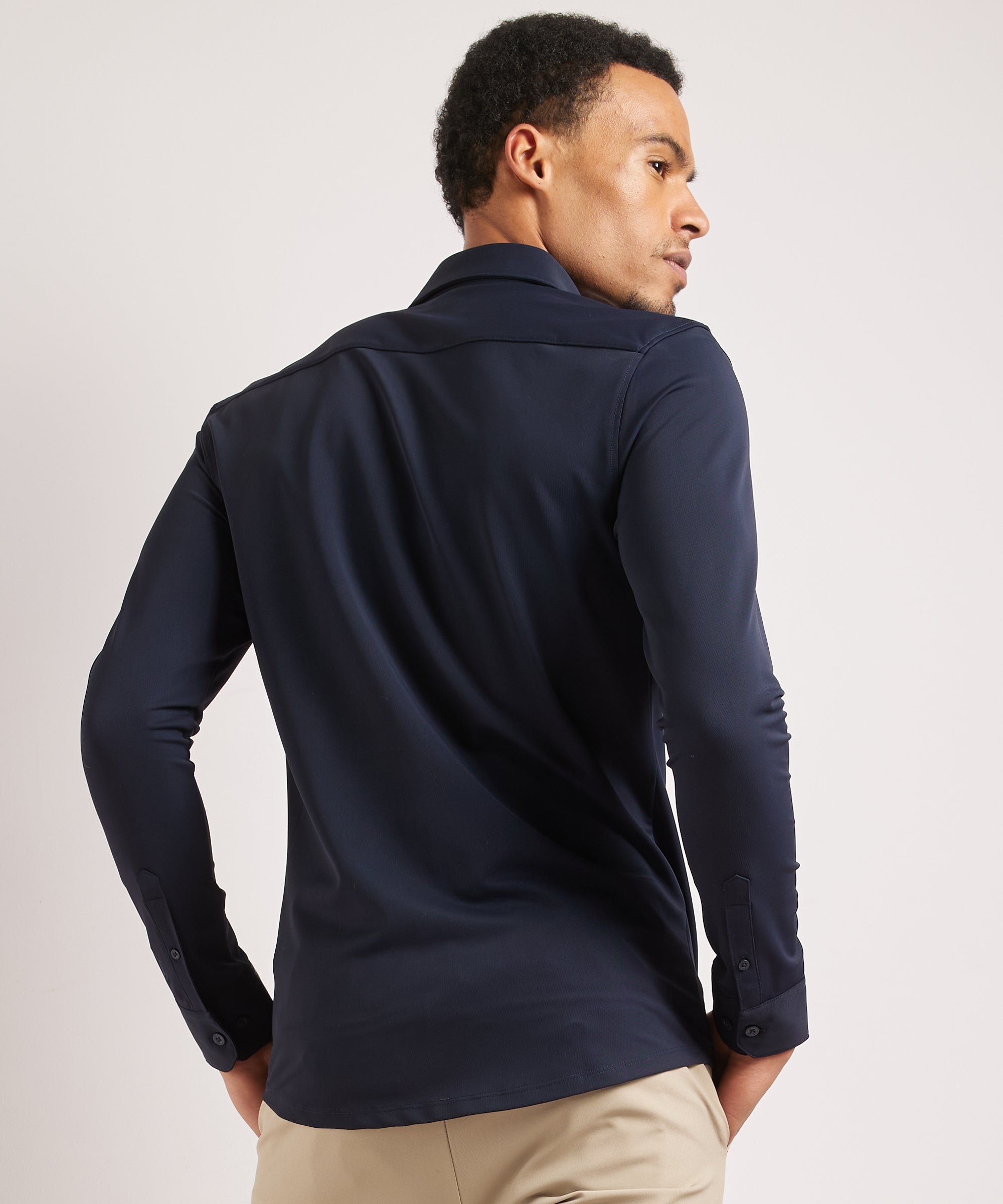 Heren Smart Casual Stretch Overhemd