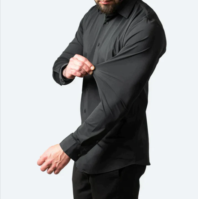 Heren Stretch Overhemd Bruiloft