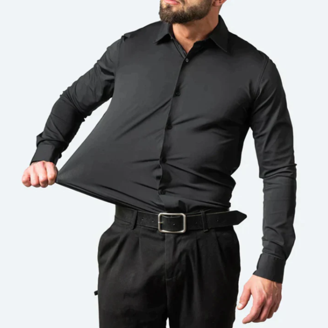 Heren Stretch Overhemd Bruiloft