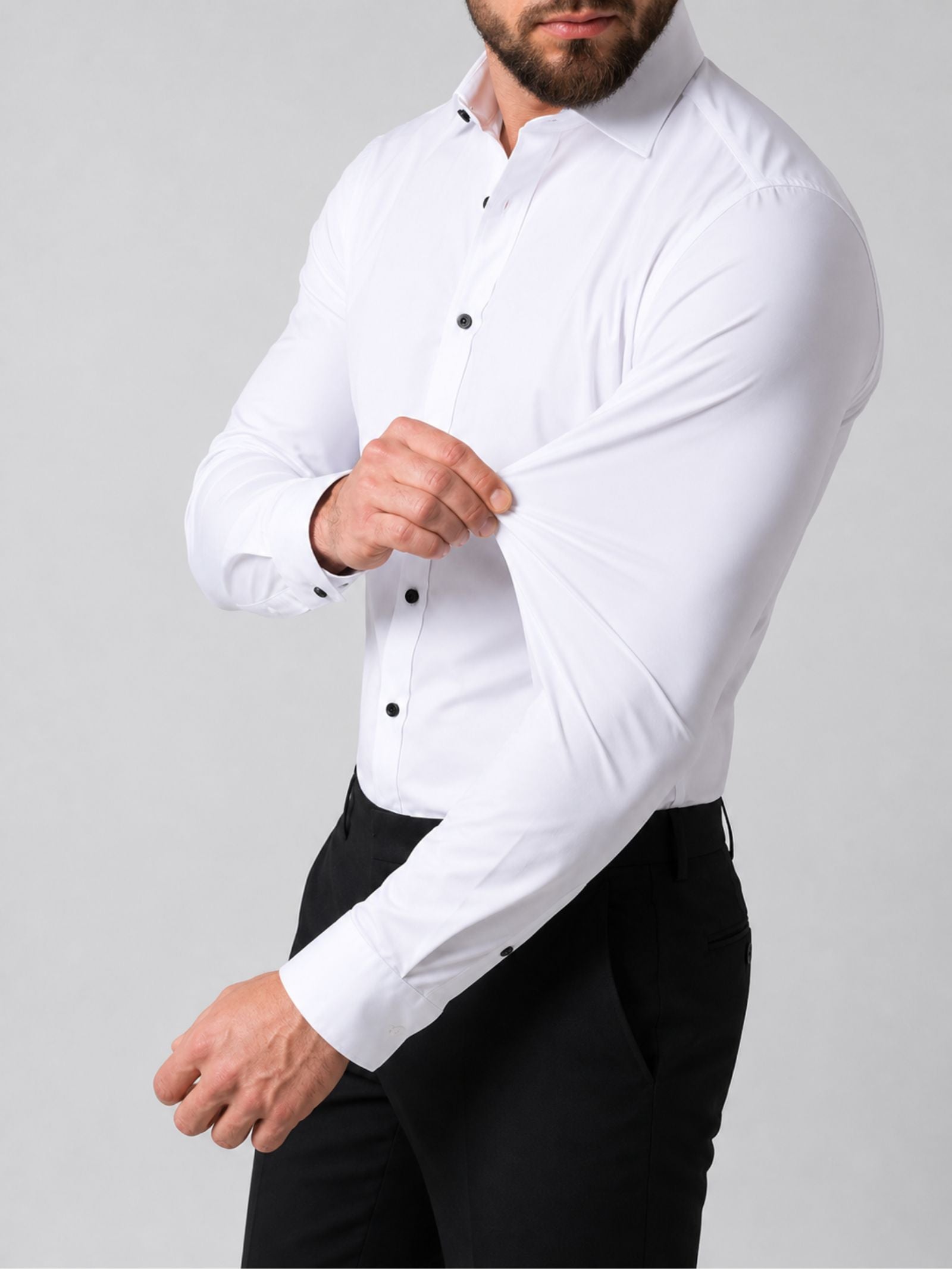 Heren Stretch Overhemd Bruiloft