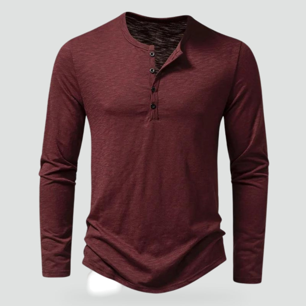 Men's Long Sleeve Casablanca T-Shirt in Soft Cotton