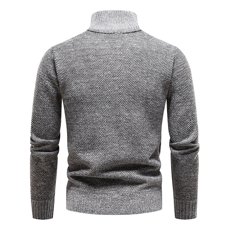 Men's Jumper with Half Zip and Knitted Style for a Casual Look