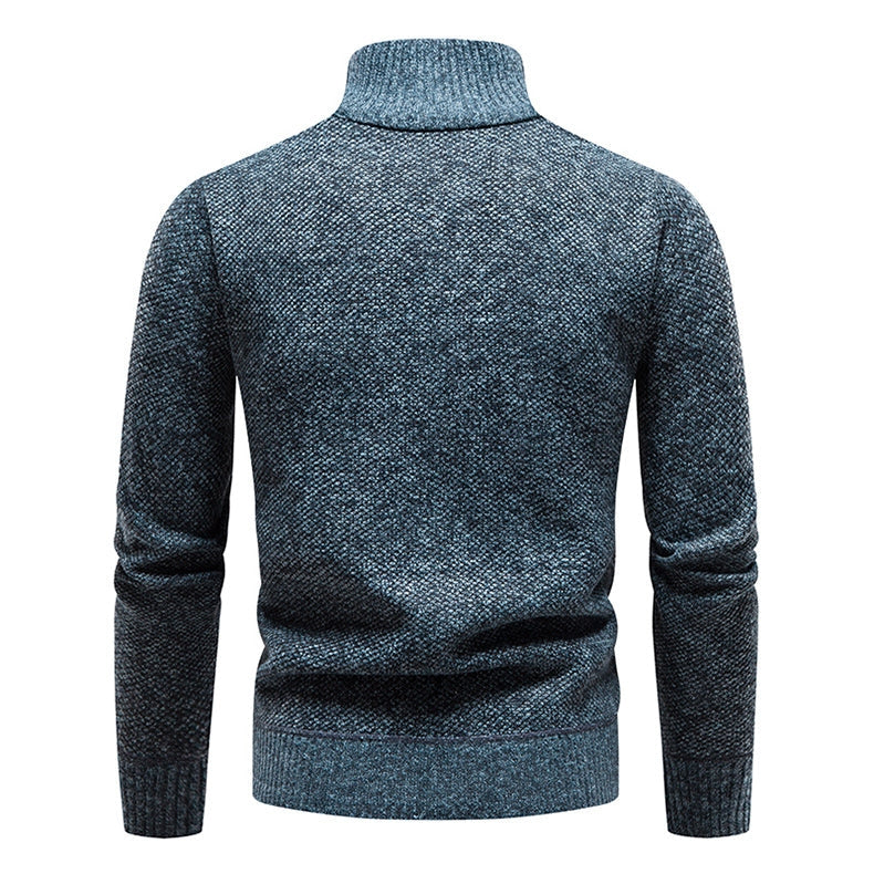 Men's Jumper with Half Zip and Knitted Style for a Casual Look