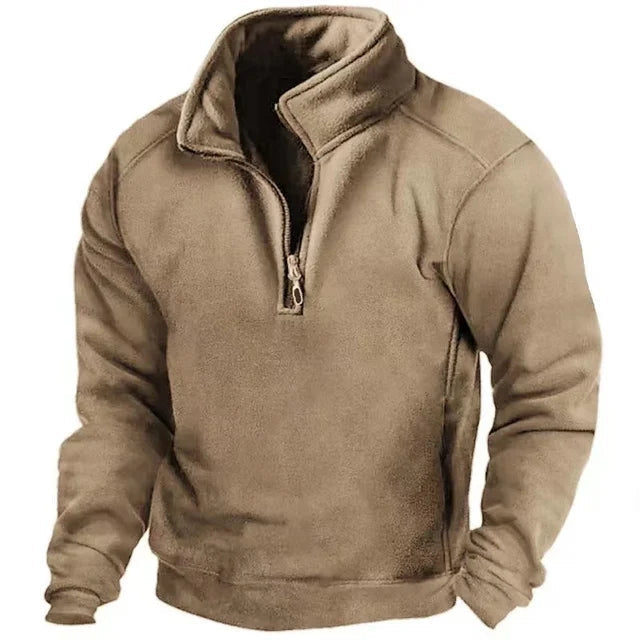 Men's Half-Zip Jumper with Pockets