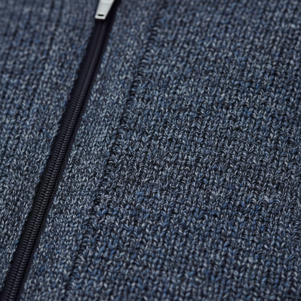 Men's High Collar Soft Wool Gilet for a Stylish Look