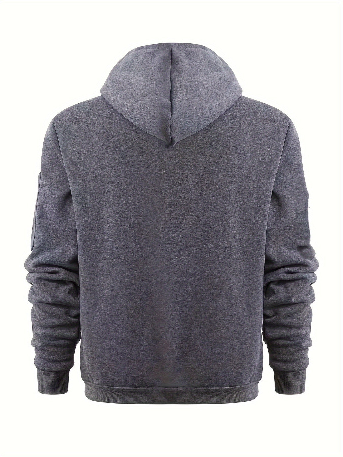 Men's Zip-Up Hoodie with Side Pocket