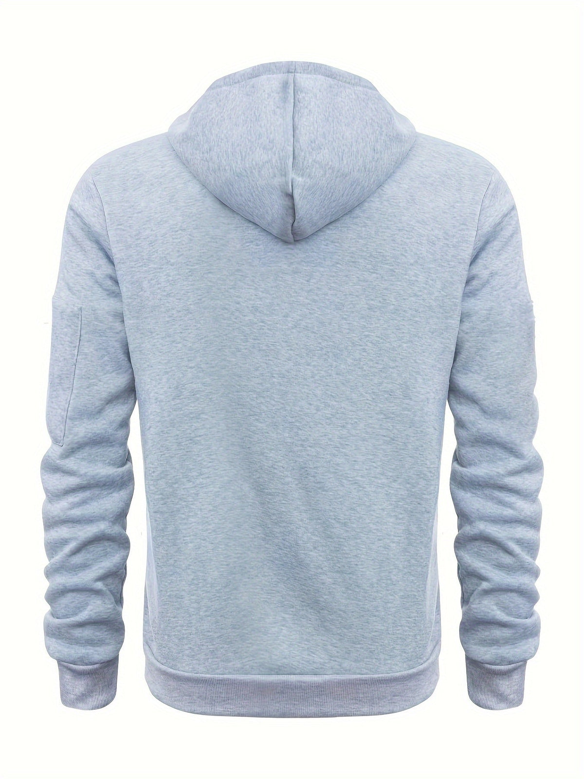 Men's Zip-Up Hoodie with Side Pocket
