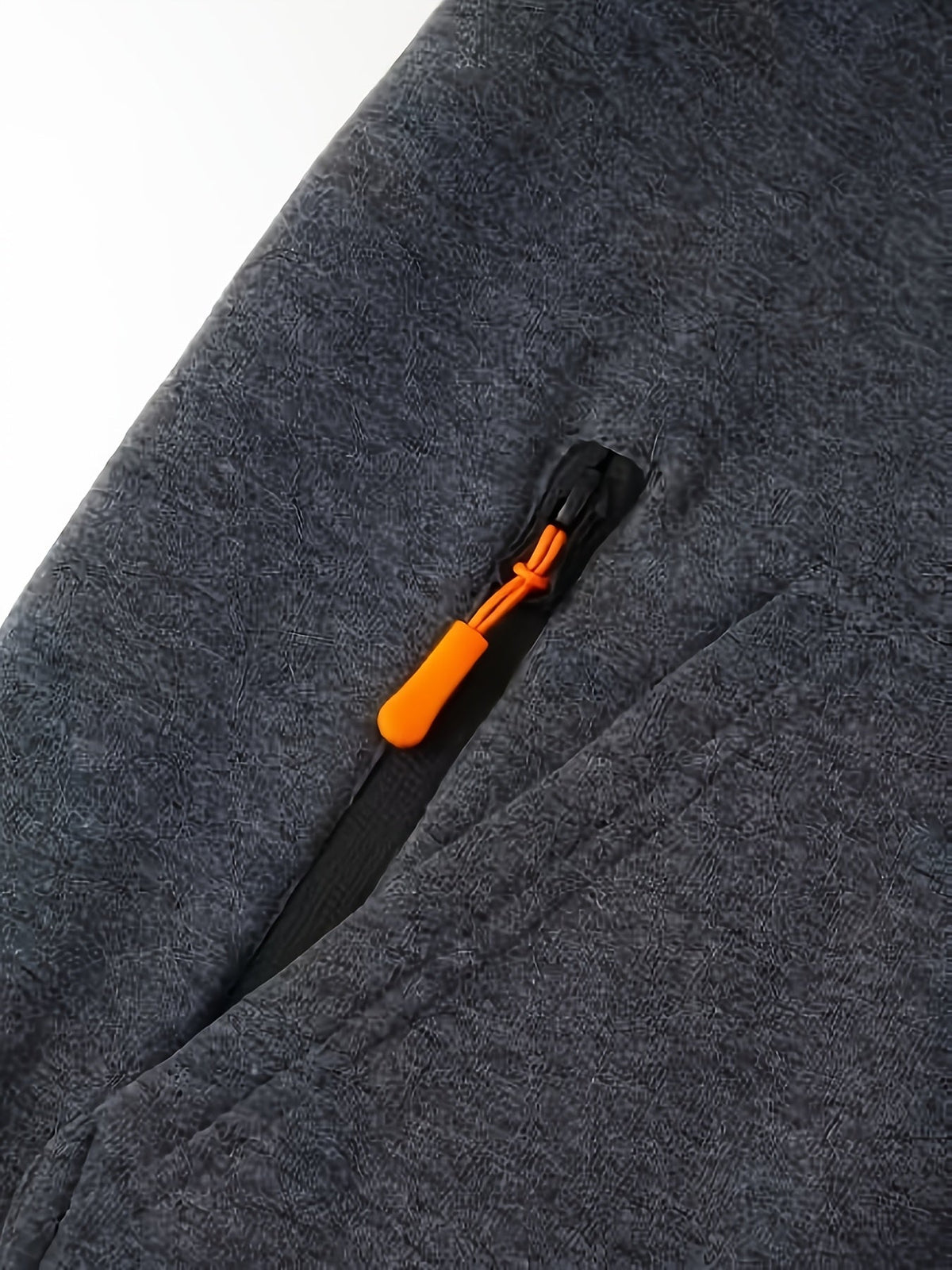 Men's Zip-Up Hoodie with Side Pocket